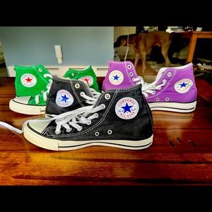 $75 for lot of 3 size 7 Converse all star high tops